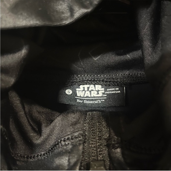 Star Wars Black Hooded Sport Jacket Size Small Her Universe - Picture 6 of 7